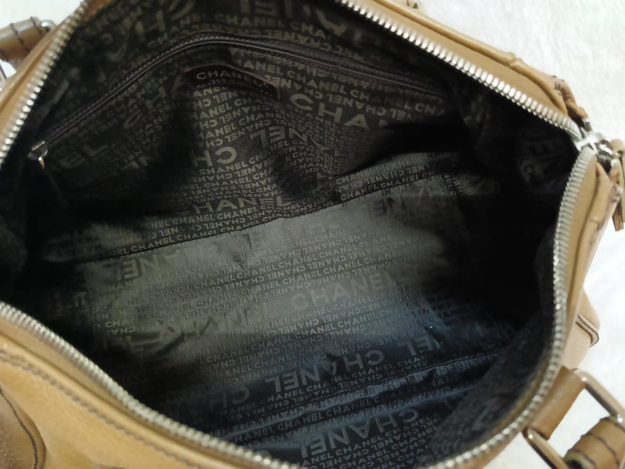 Chanel Lax Tassel Bag Pebbled Large Brown SHW #8