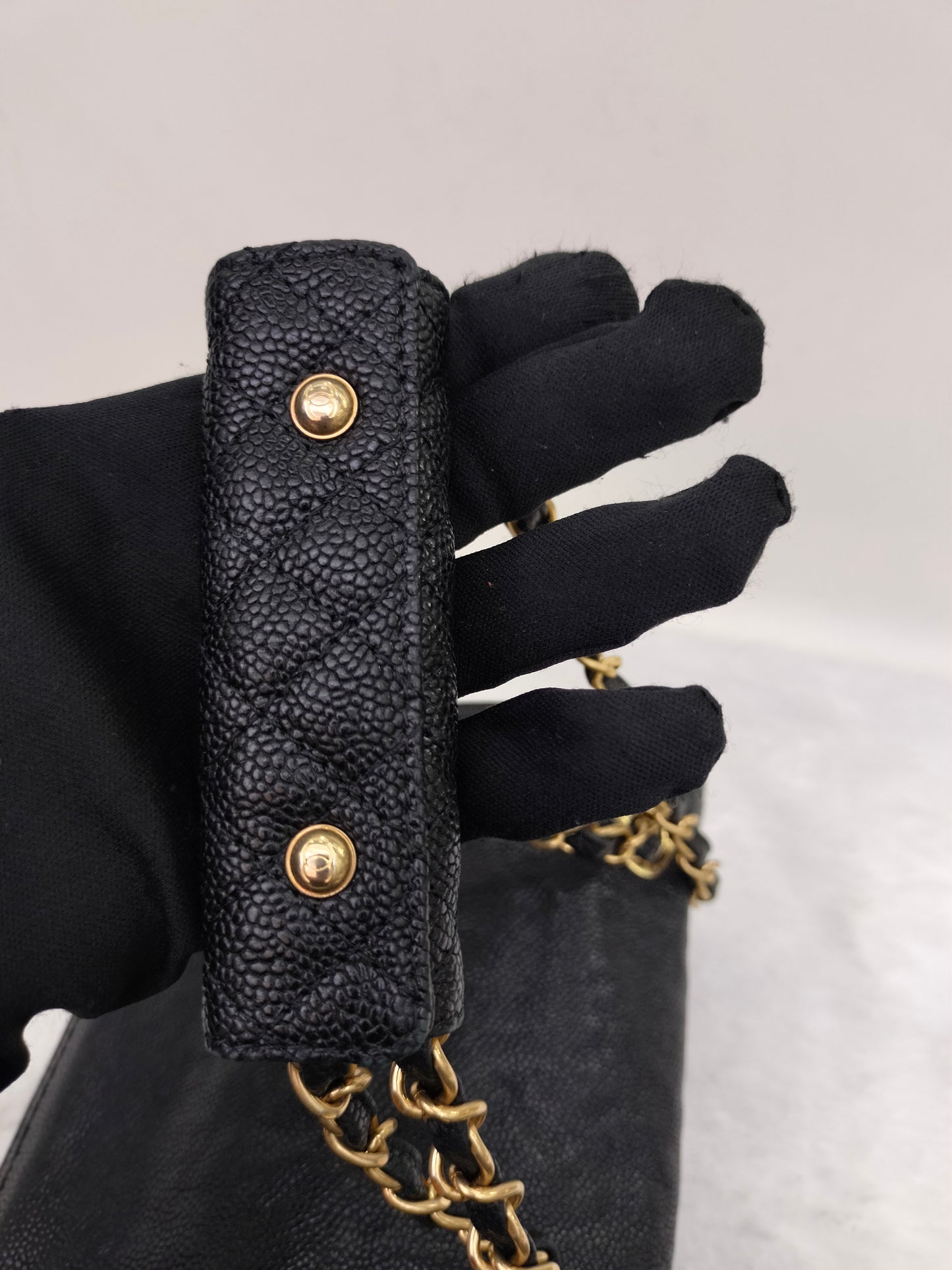 Chanel Mademoiselle Medium Lock Flap Caviar Black GHW #16