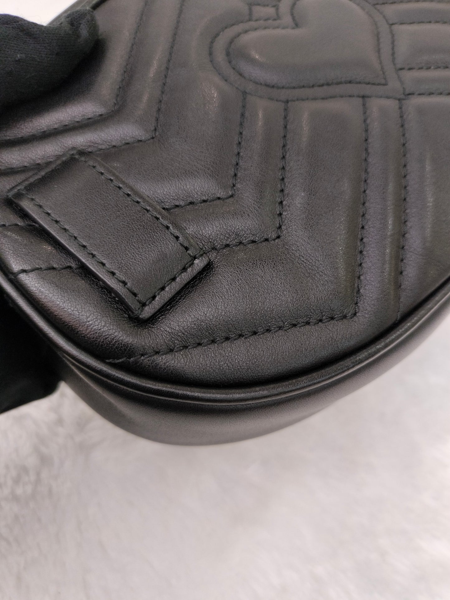 Gucci Marmont Belt Bag Black GHW