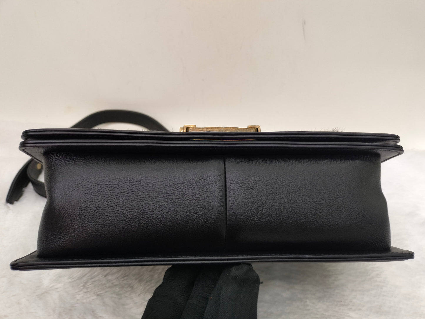 Chanel Boy 25 Fur Black RGHW #21