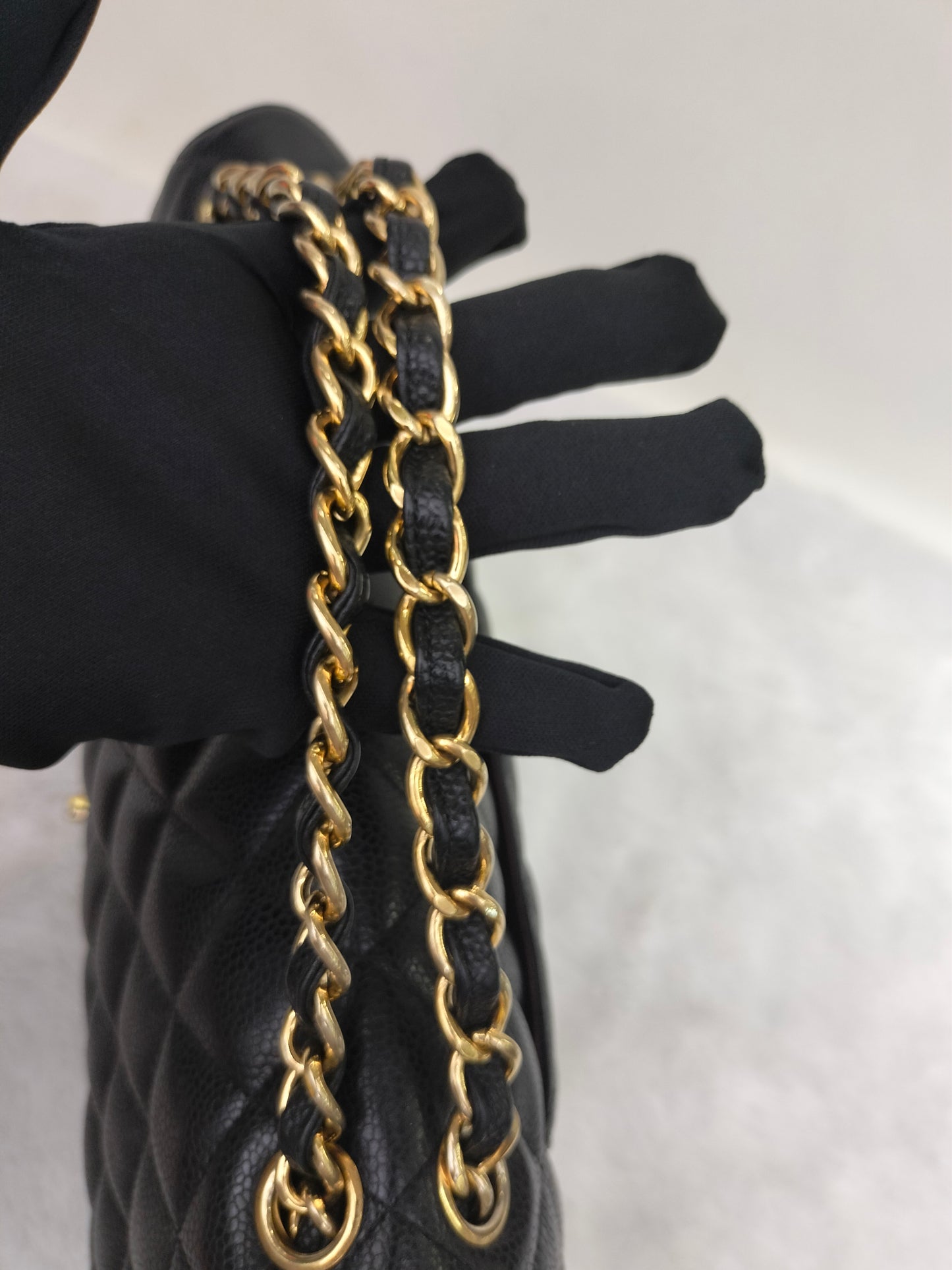 Chanel Jumbo Caviar Black GHW DF #14
