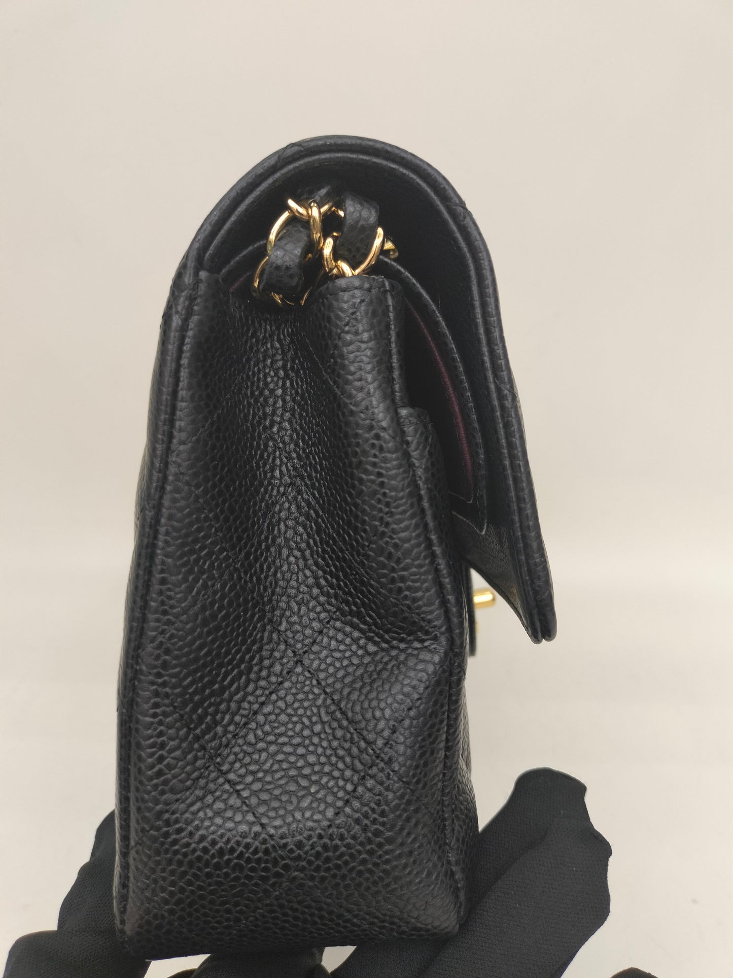 Chanel Medium Caviar Black GHW DF #24