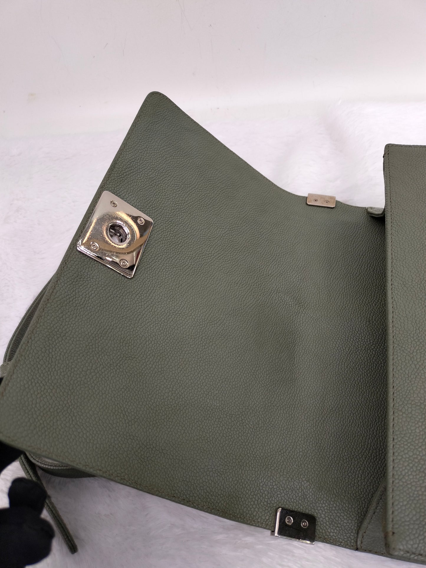 Chanel Boy 25 Caviar Green SHW #25