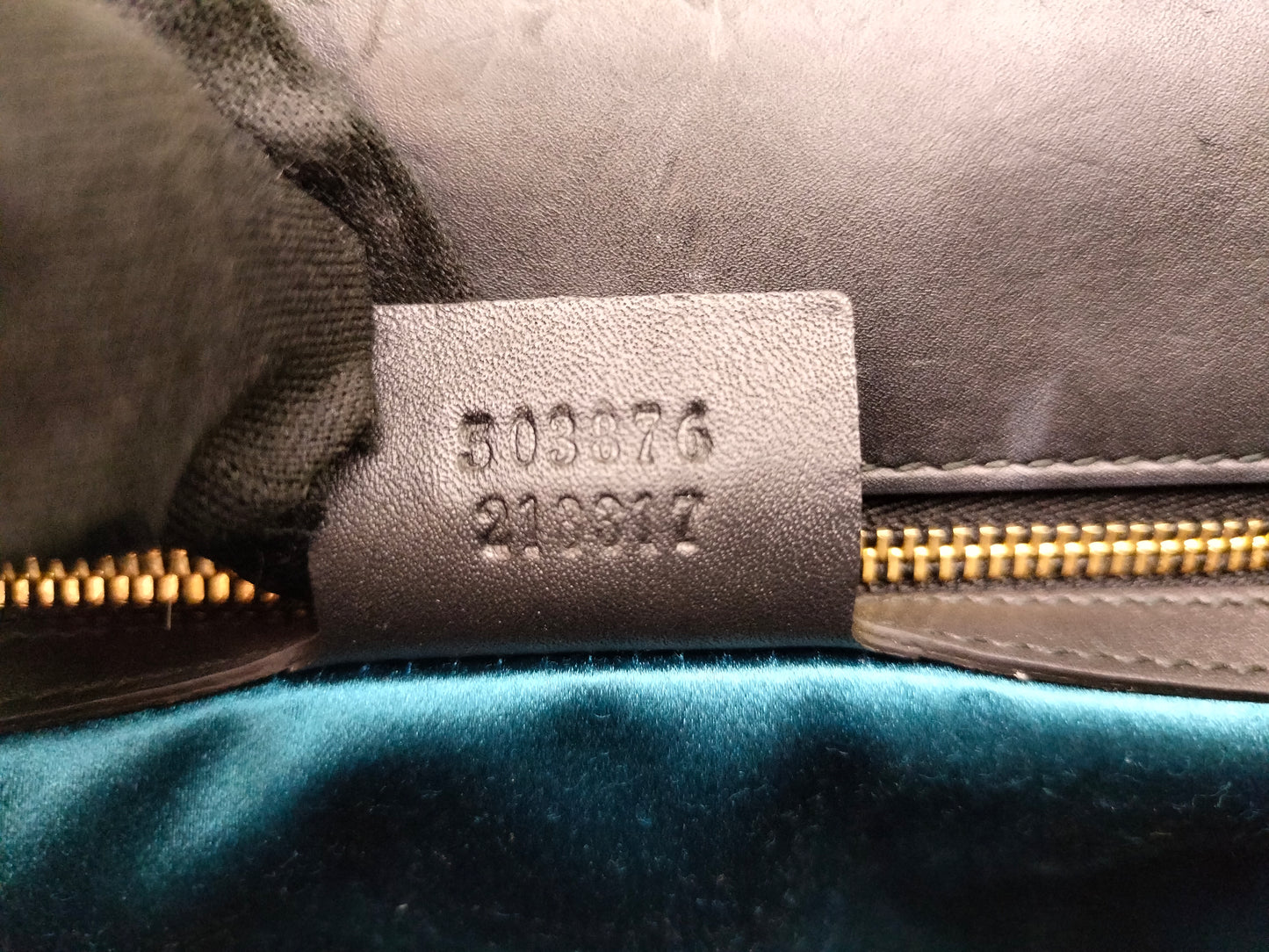 Gucci Ophidia Medium Suede Patent Black Red GHW