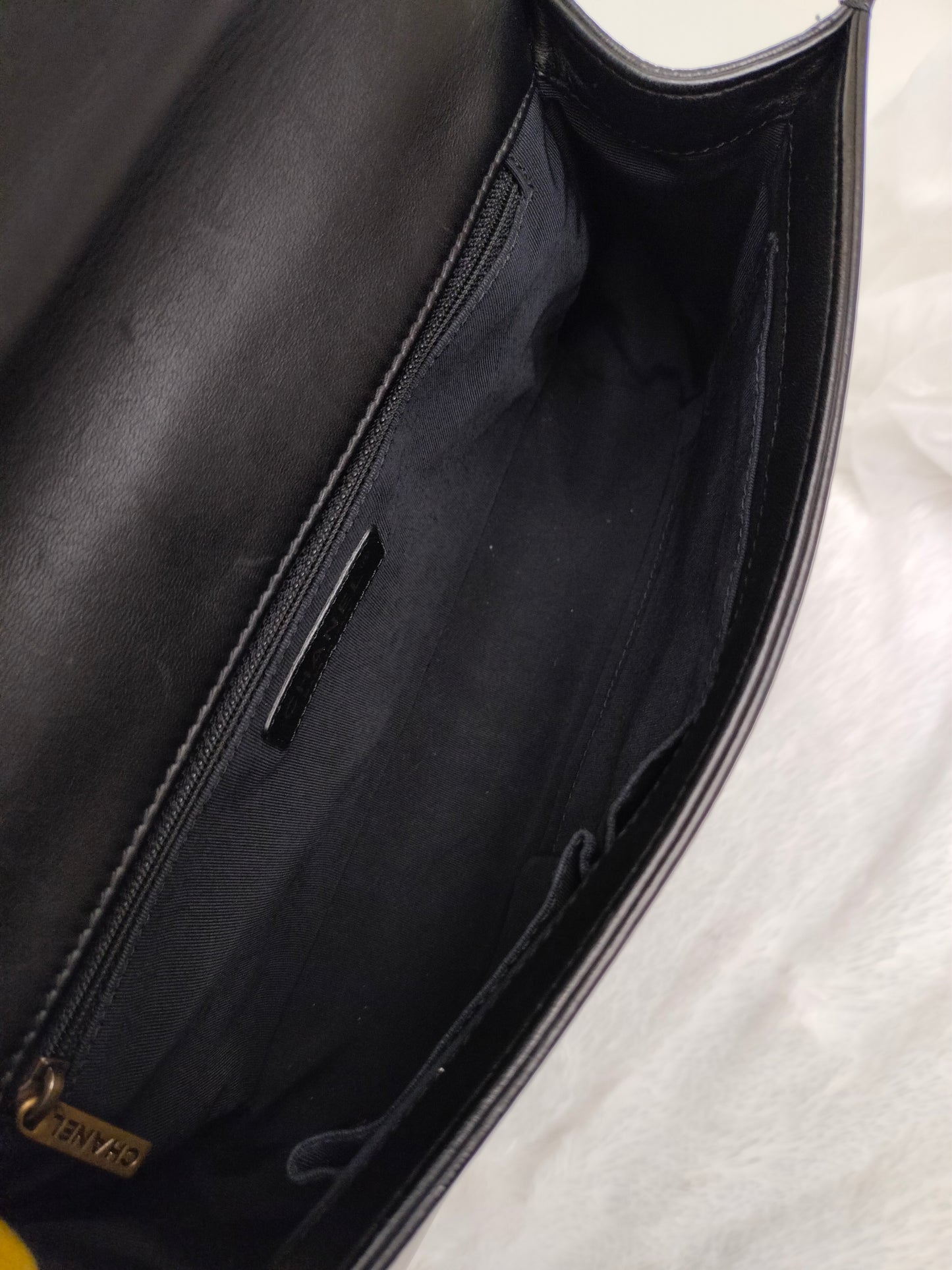 Chanel Boy 28 Calfskin Black RGHW #19