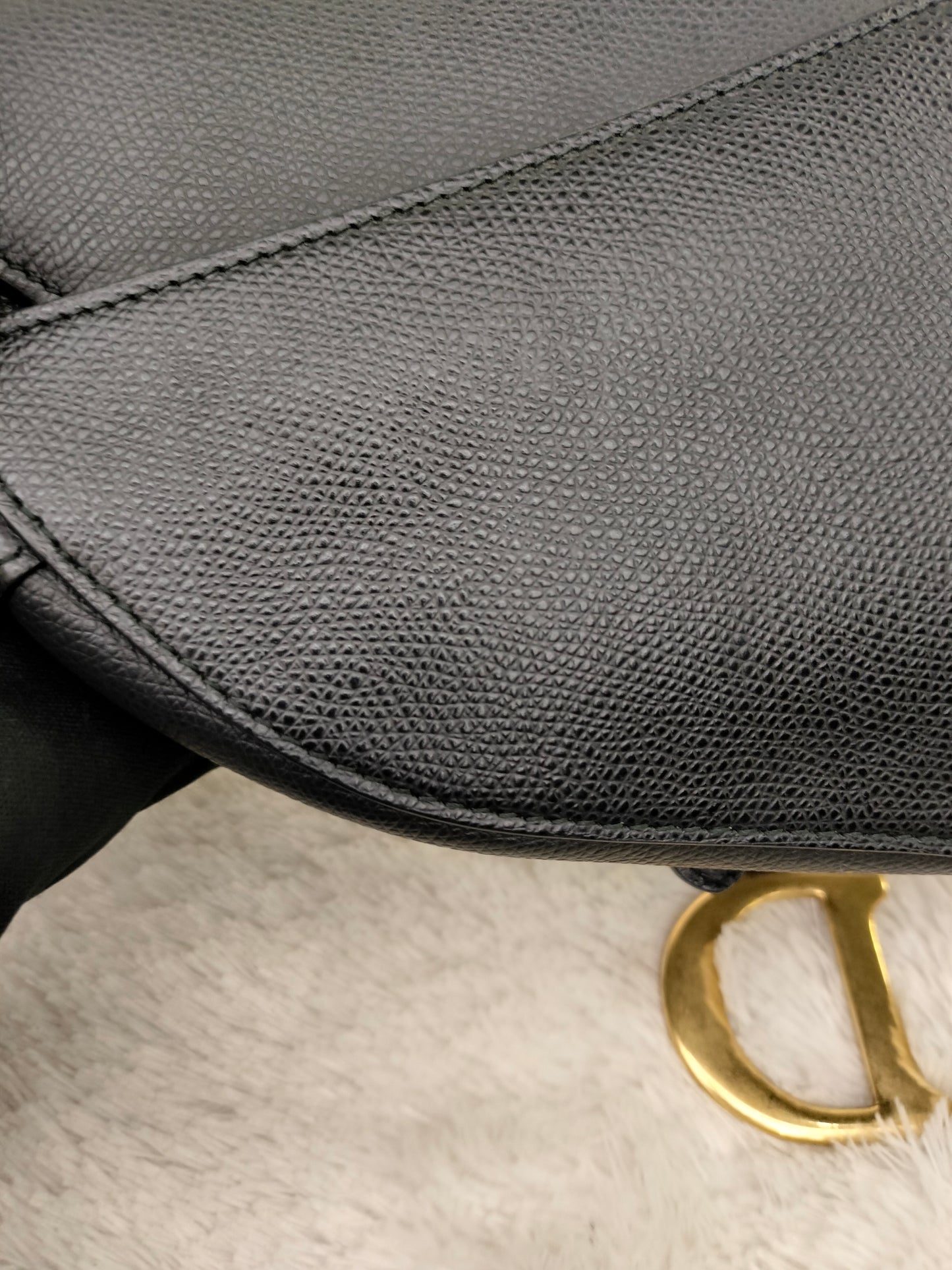 Dior Saddle Medium Grained Black GHW 2018