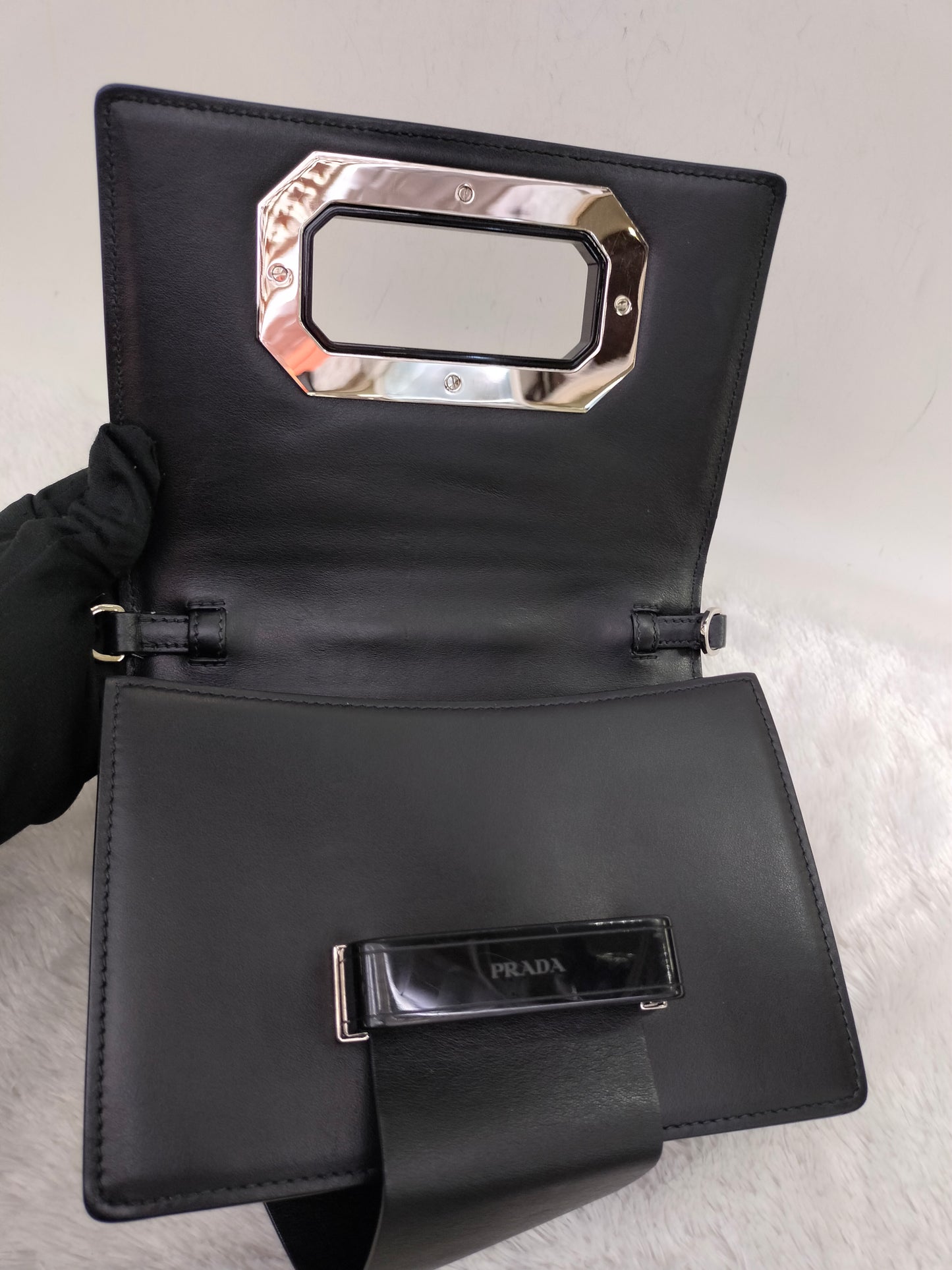 Prada City Calf Nero SHW 2017