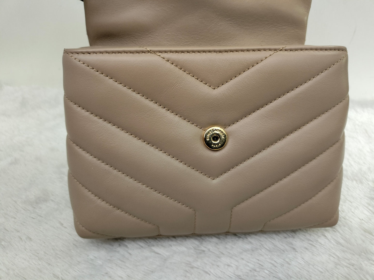 YsL Lou Lou Toy Chevron Beige GHW 2022
