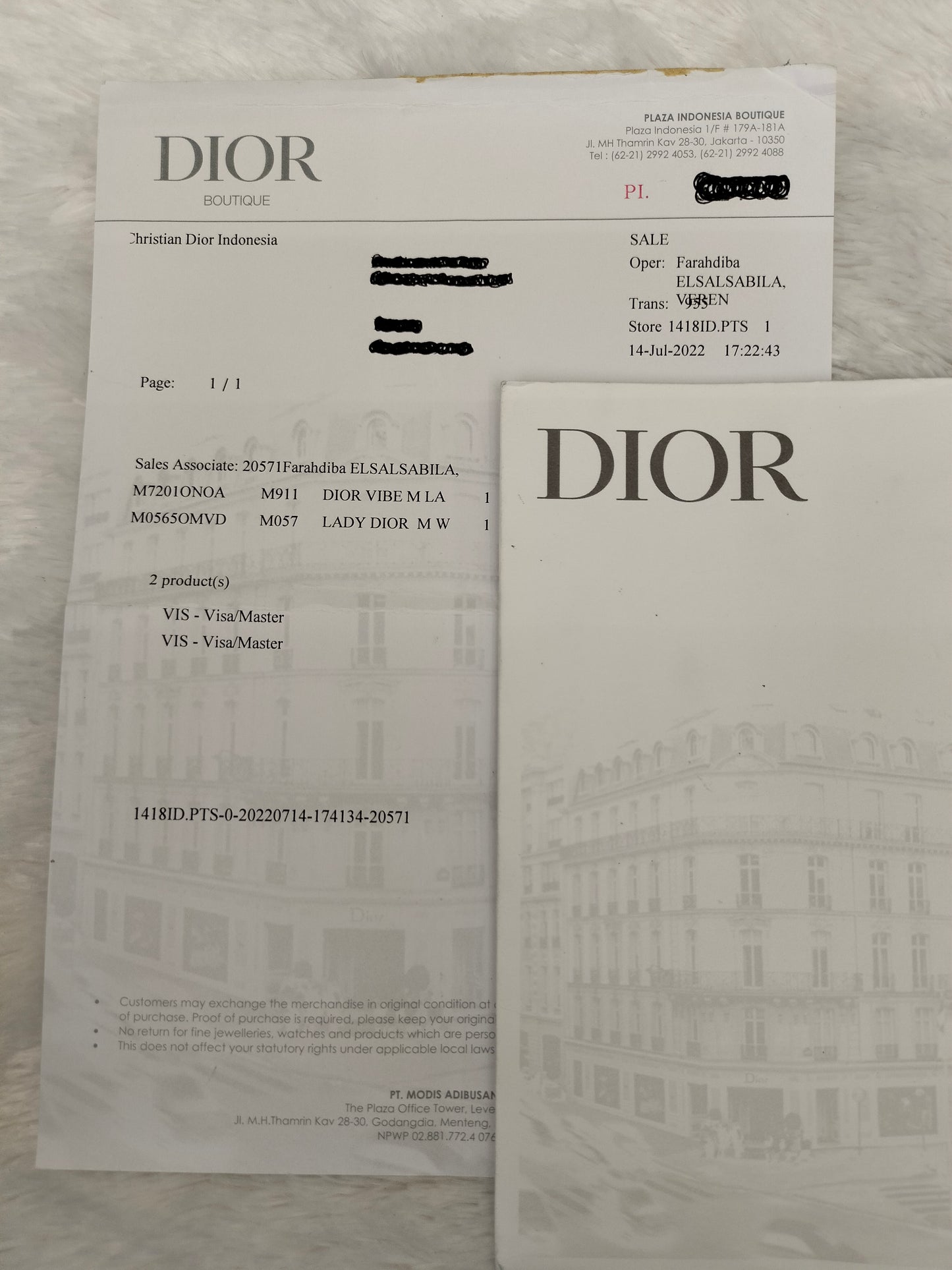 Dior Vibe Medium Cannage Lamb Black White GHW 2022
