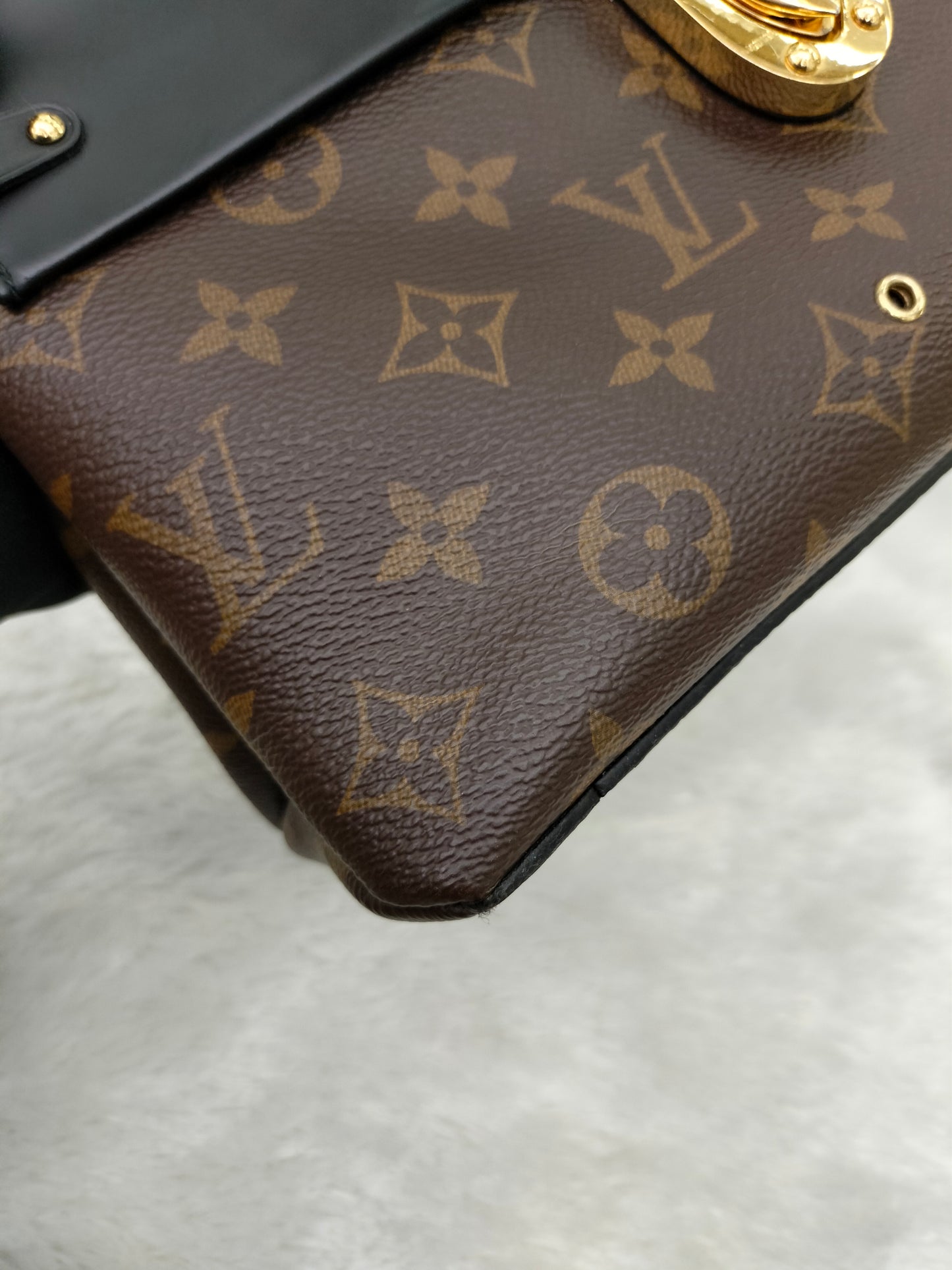 LV One Handle Flap Bag MM Monogram Noir 2016