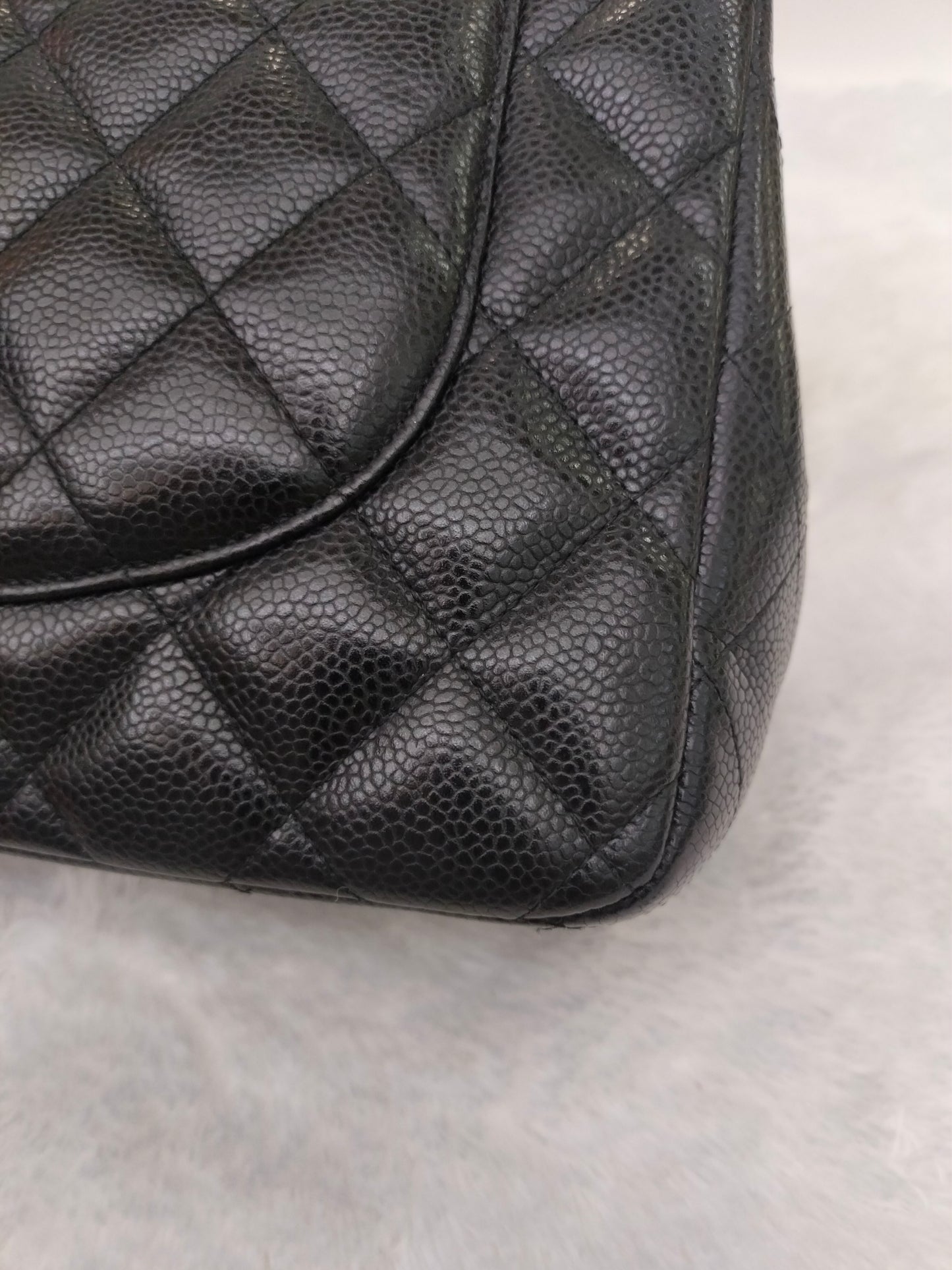Chanel Jumbo Caviar Black GHW DF #14