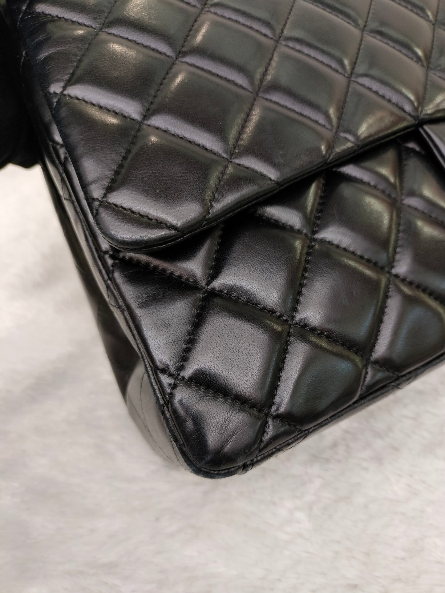 Chanel Maxi Lamb Black SHW SF #13