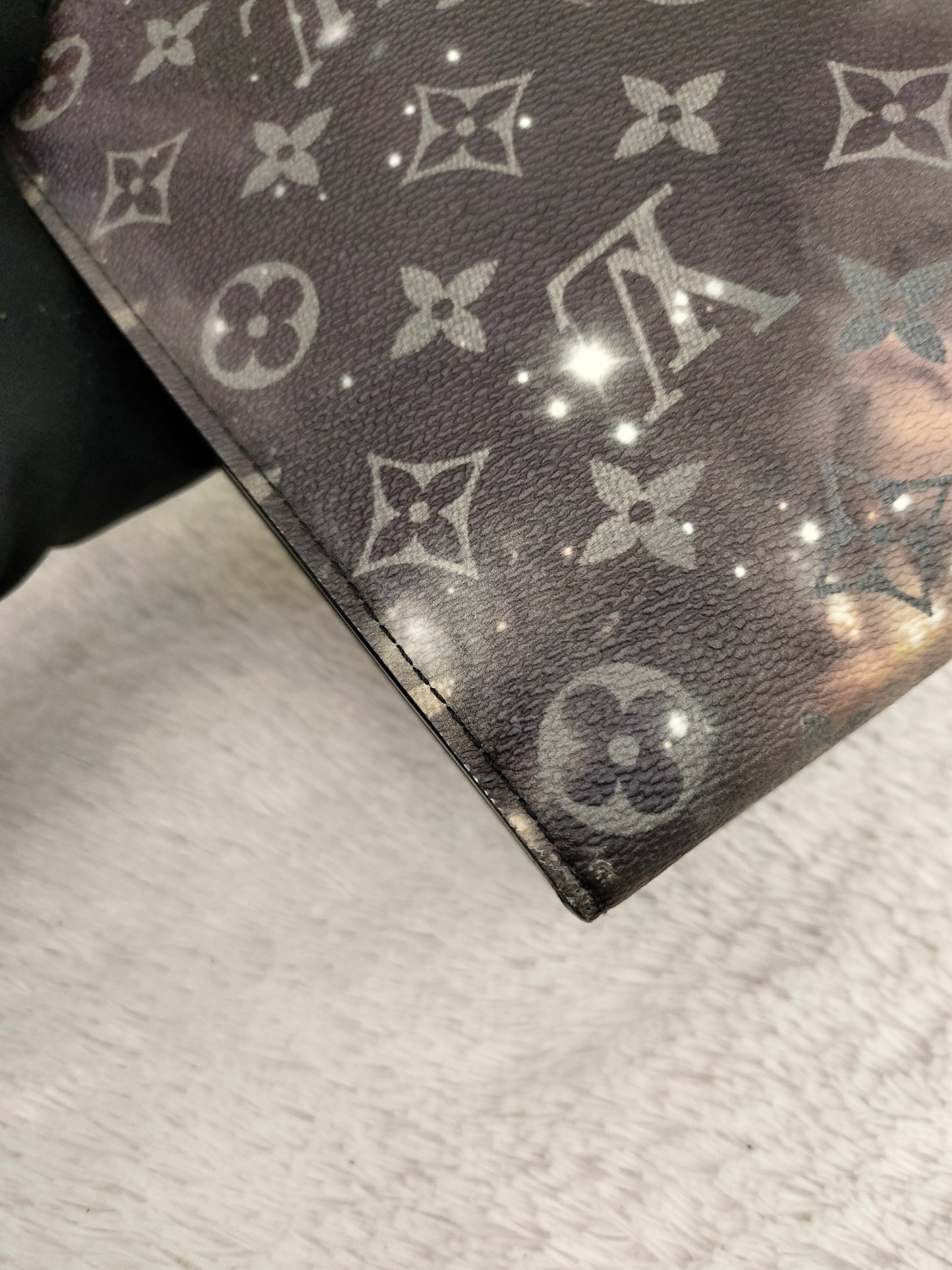 LV Pochette Voyage Monogram Galaxy Black Grey