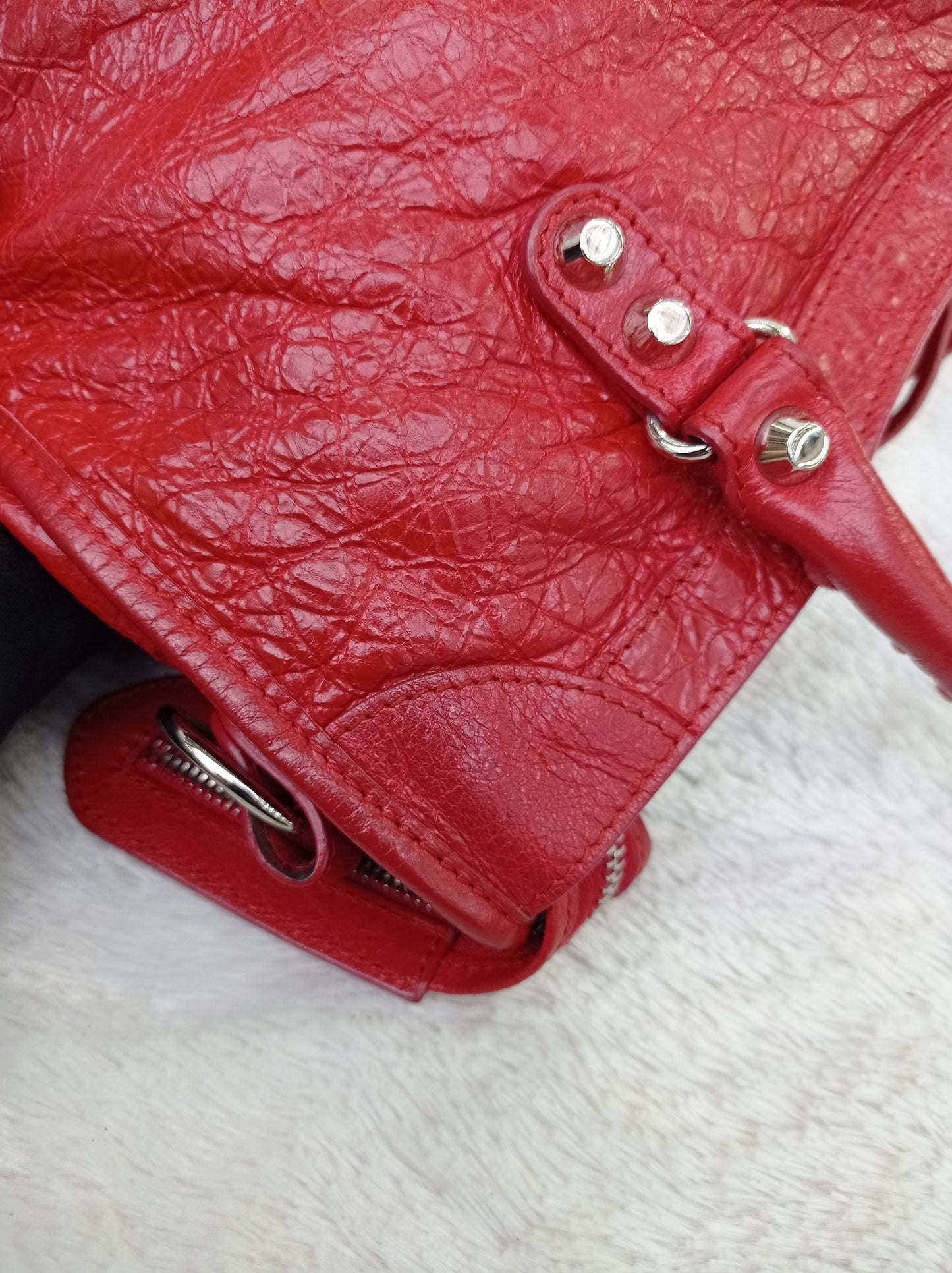 Balenciaga Small City Classic Red SHW