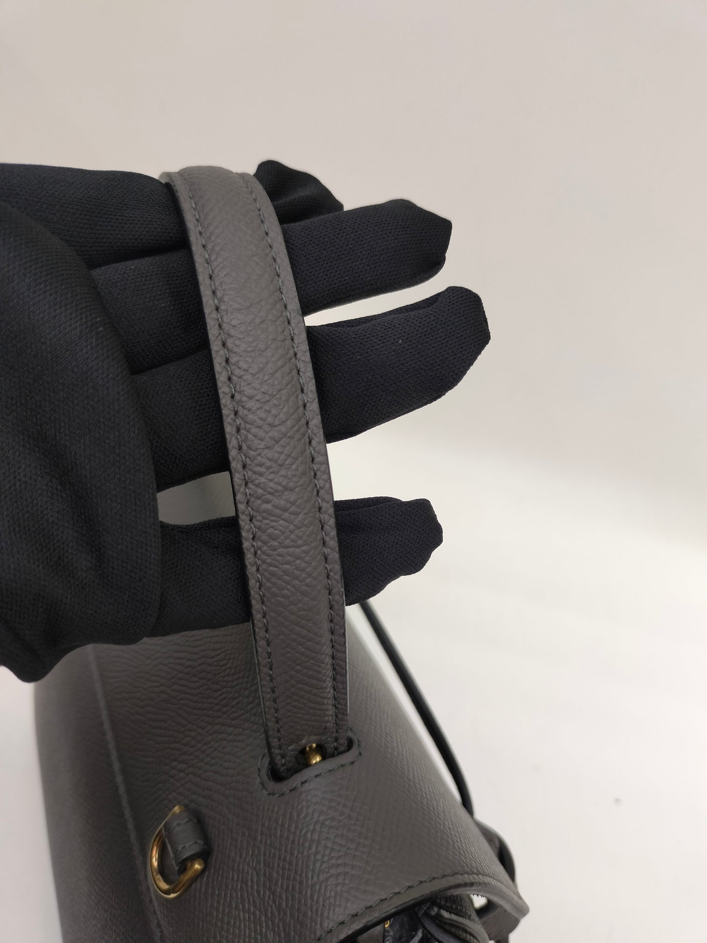 Celine Nano Belt Grained Grey GHW 2022
