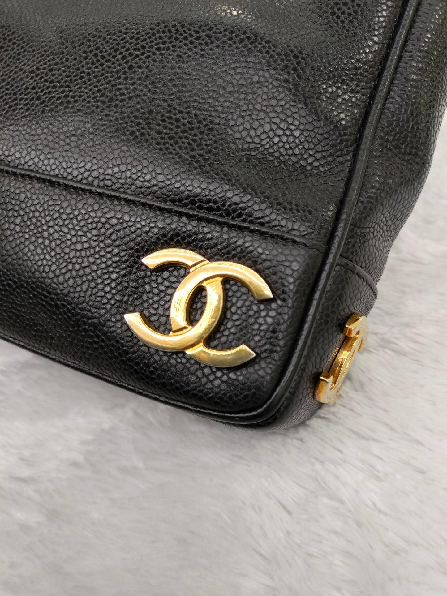 Chanel Triple Coco Chain Shoulder Caviar Black GHW #2