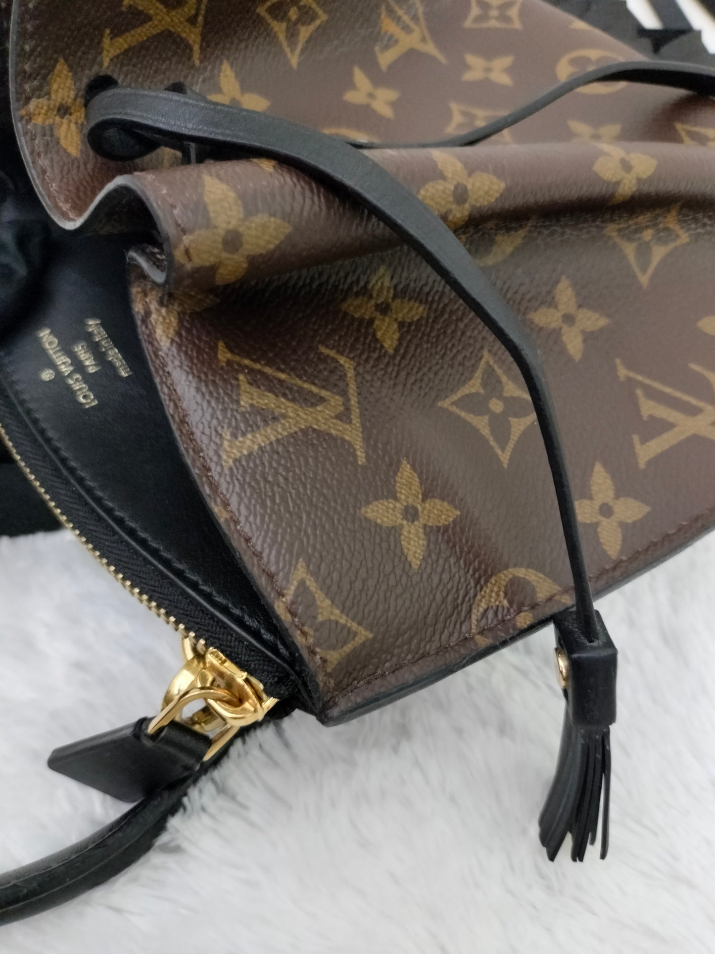 LV Fringed Noe Monogram Noir 2016