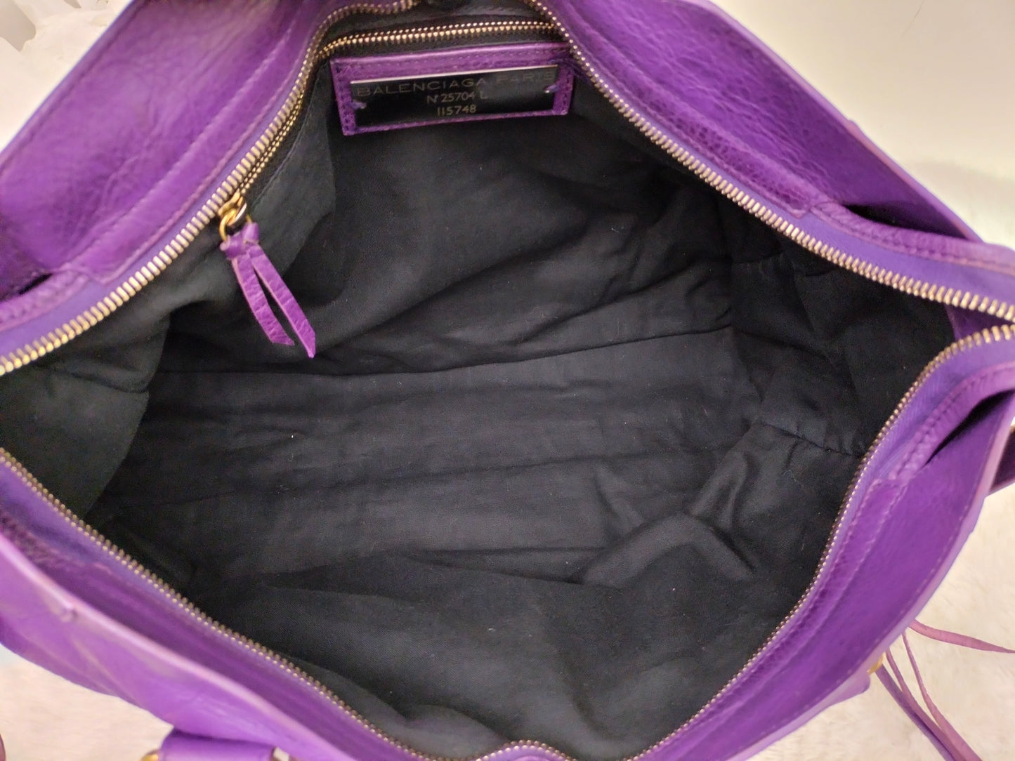 Balenciaga City Reguler Purple GHW 2012