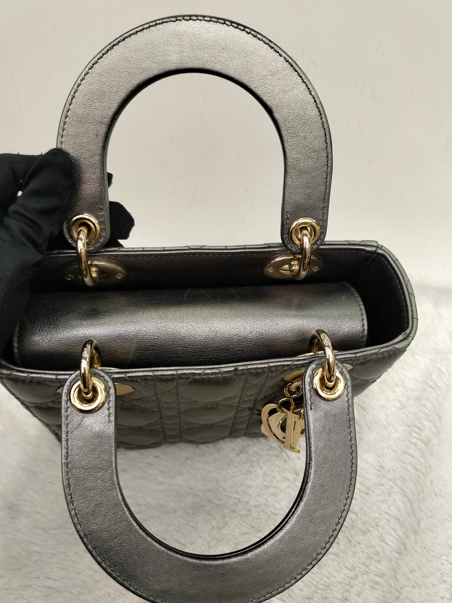 Lady Dior Small Gun Metal GHW 2019