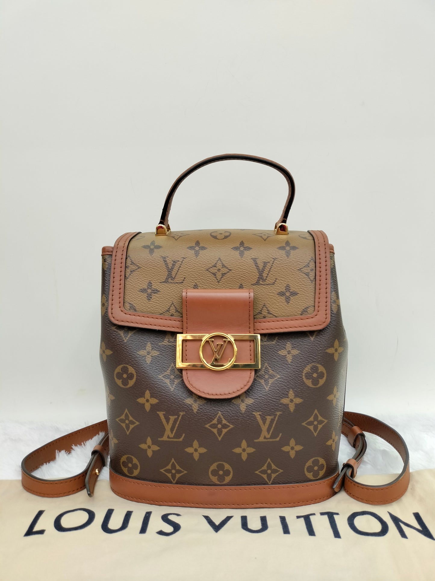LV Dauphine Backpack PM Monogram Reverse 2020