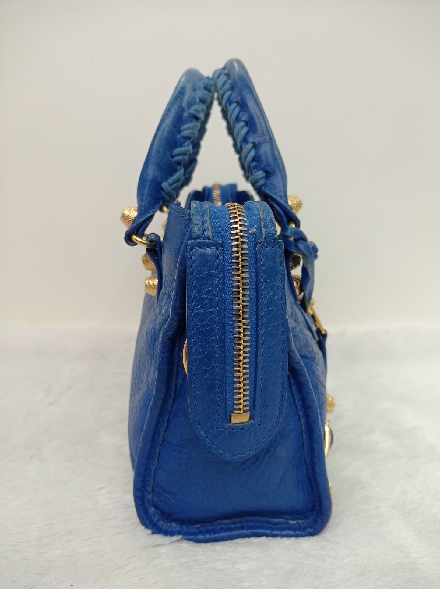 Balenciaga Mini City Blue GHW 2015