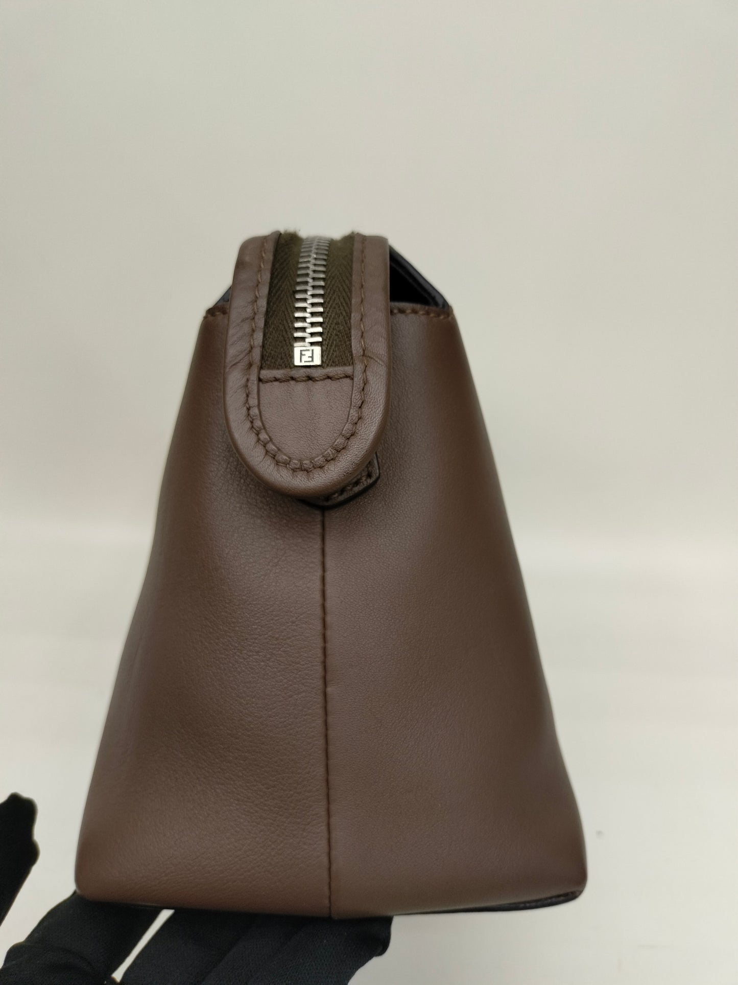 Fendi BTW Medium Maya Brown Handle FF SHW