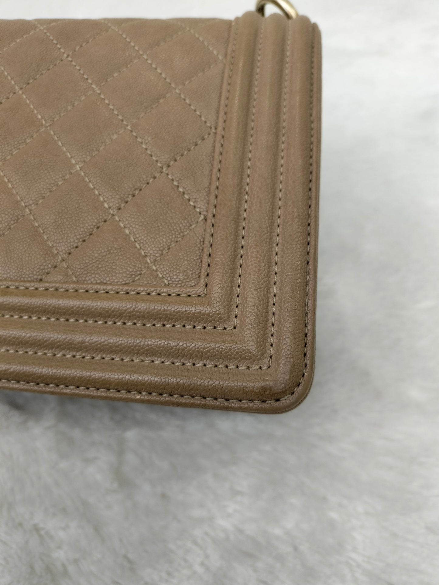 Chanel Boy 25 Caviar Caramel GHW #27