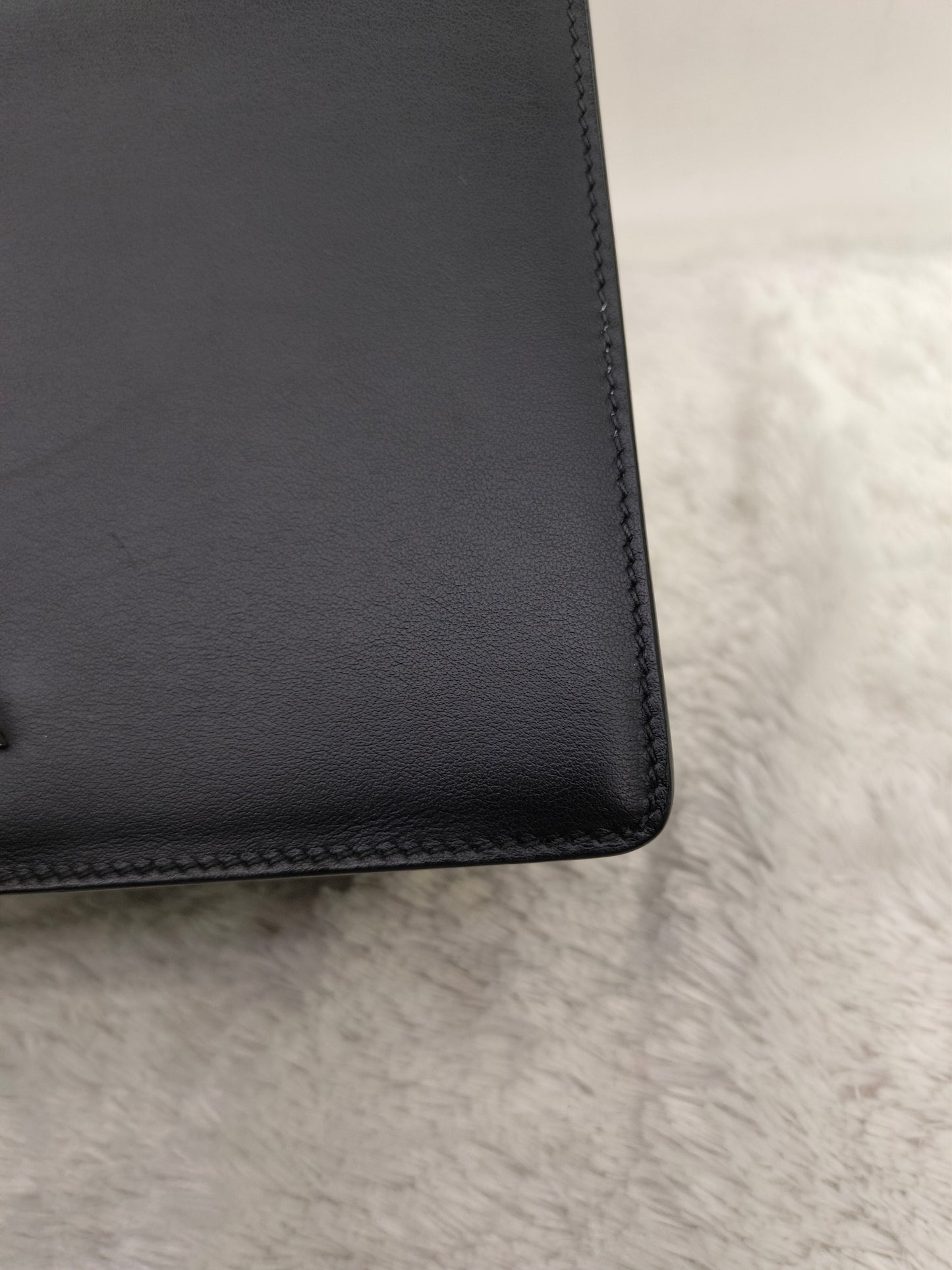 Prada City Calf Saffiano Nero Fuxia SHW