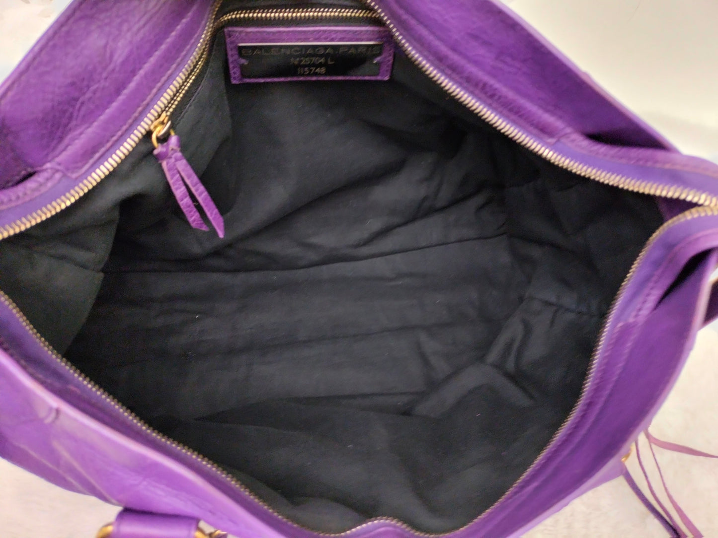 Balenciaga City Reguler Purple GHW 2012