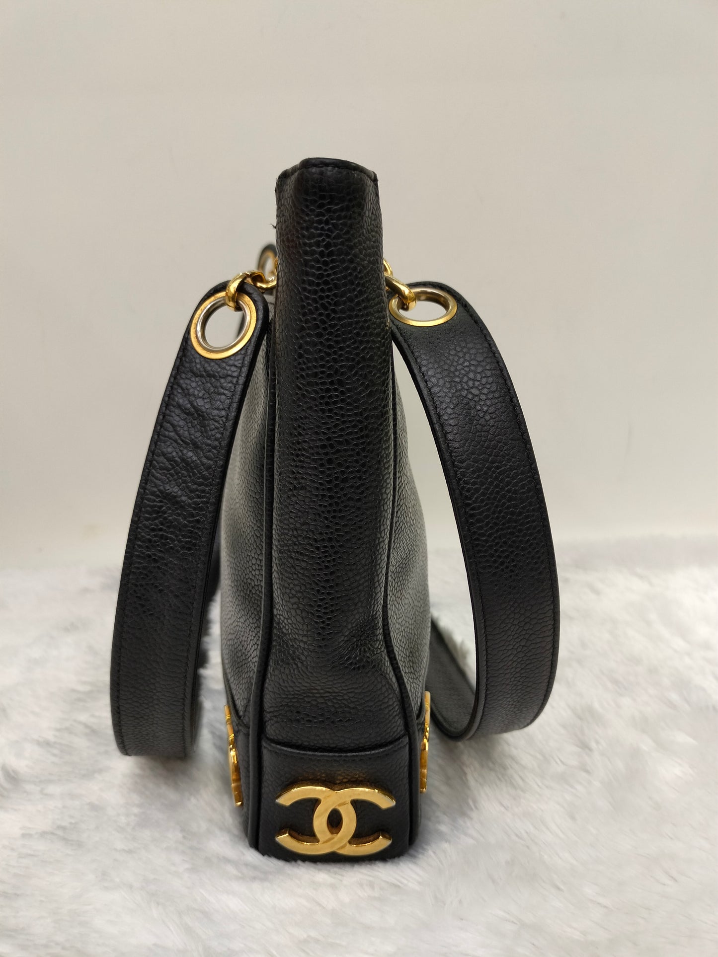 Chanel Triple Coco Chain Shoulder Caviar Black GHW #2