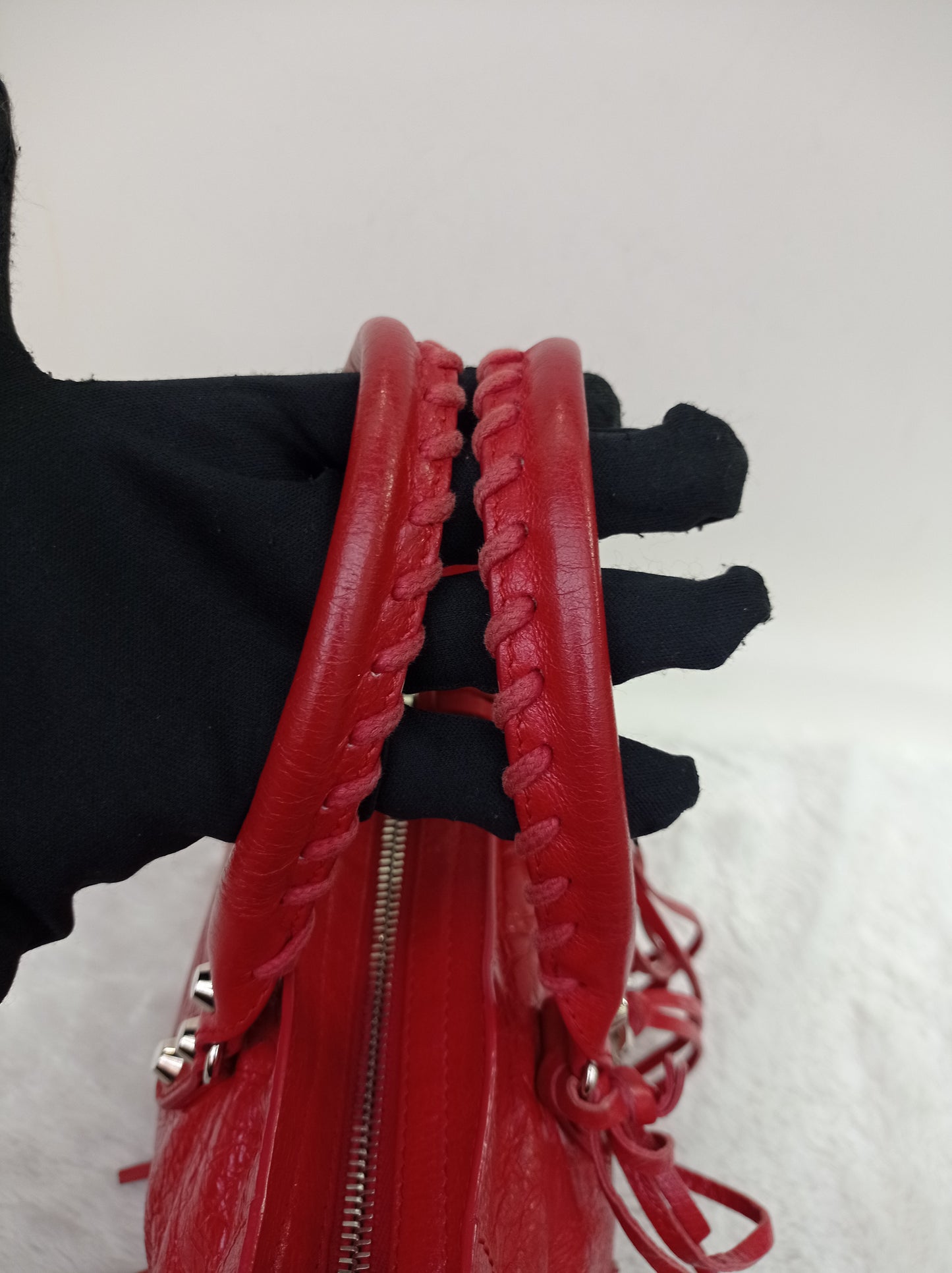 Balenciaga Small City Classic Red SHW