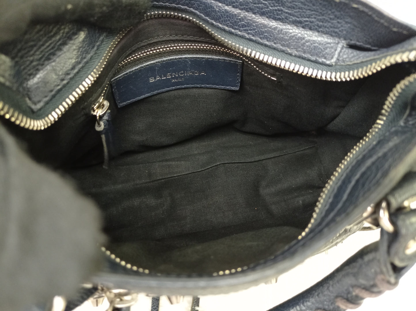 Balenciaga Mini City Edge Navy SHW