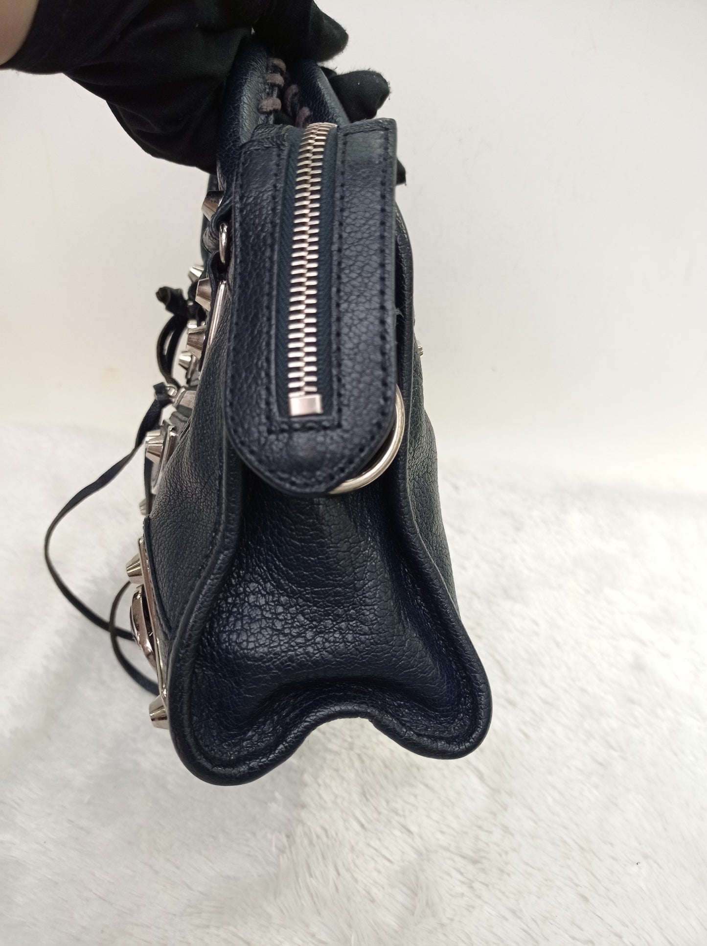 Balenciaga Mini City Edge Navy SHW