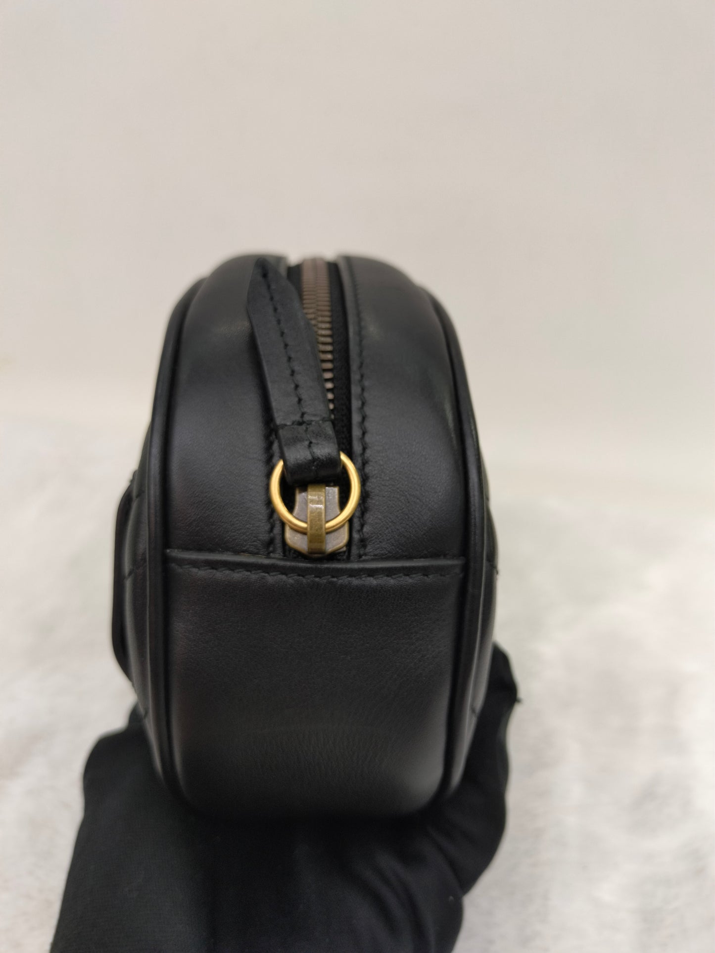 Gucci Marmont Belt Bag Black GHW