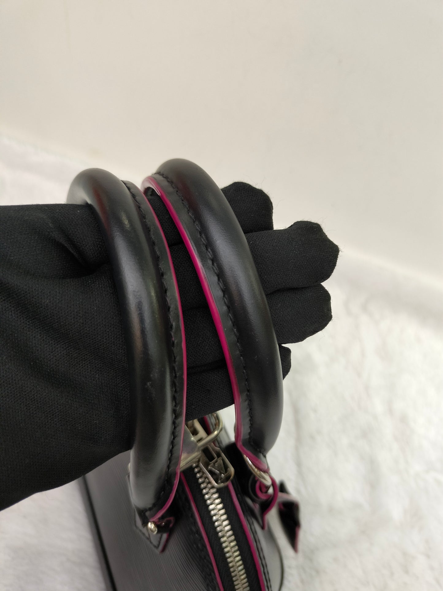 LV Alma BB Epi Black Pink 2017