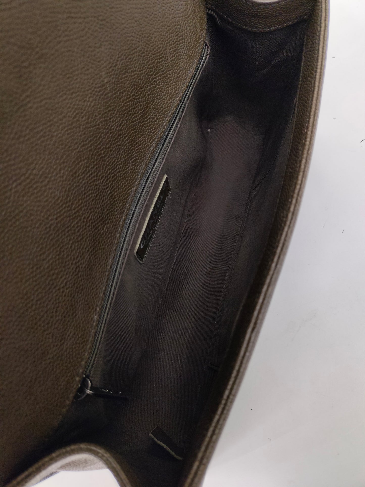 Chanel Boy 28 Caviar Khaki RHW #23