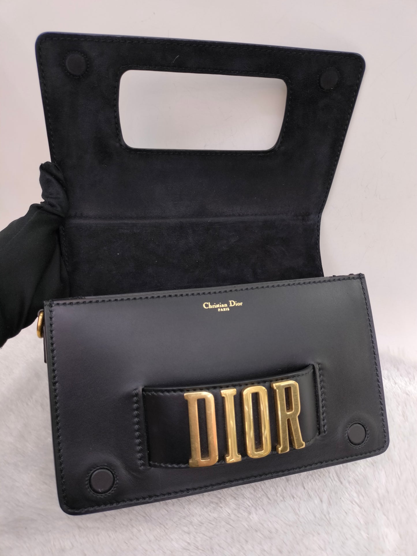 Dior Revolution Medium Smooth Black GHW 2017