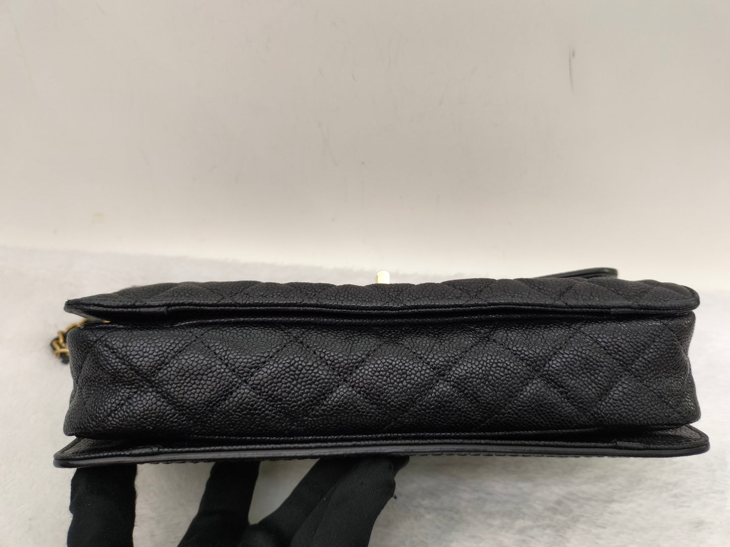 Chanel Mademoiselle Medium Lock Flap Caviar Black GHW #16