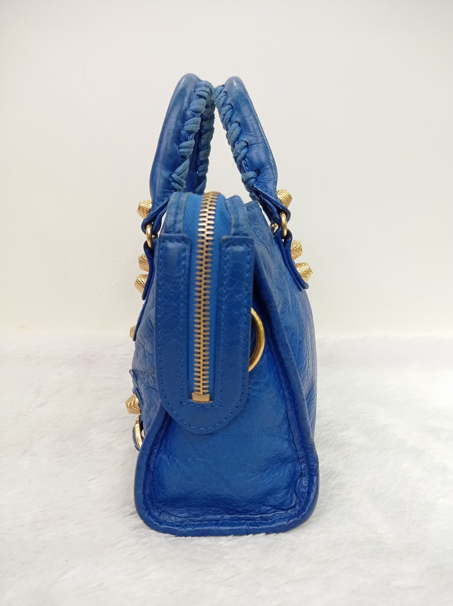 Balenciaga Mini City Blue GHW 2015