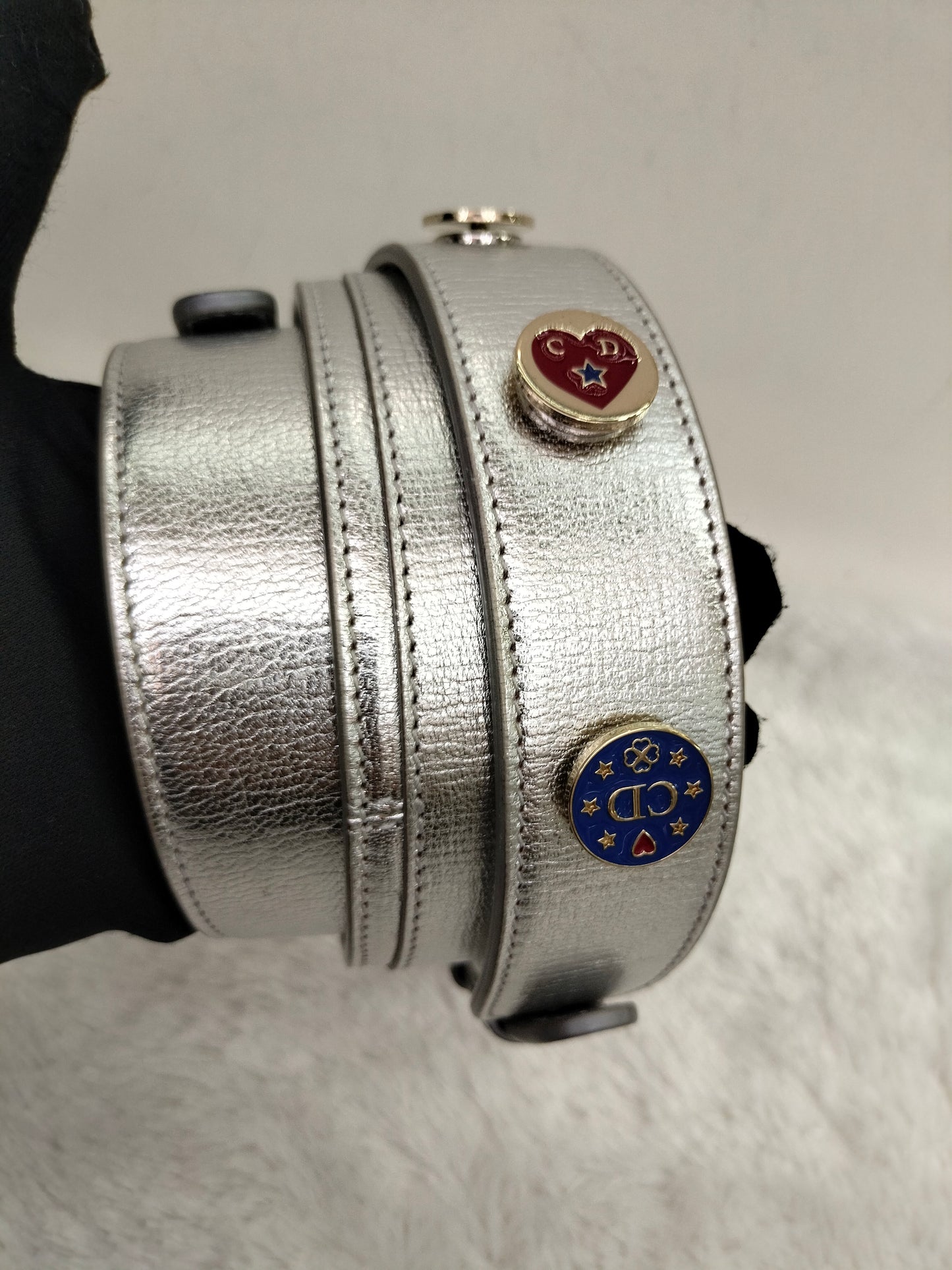 Lady Dior Small Metallic Silver SHW 2019