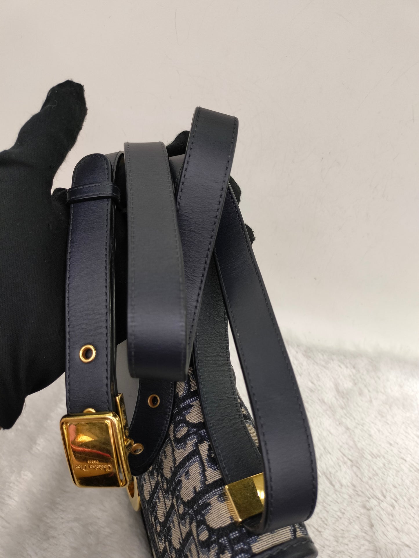 Dior Montaigne 30 Medium Oblique Navy GHW 2022