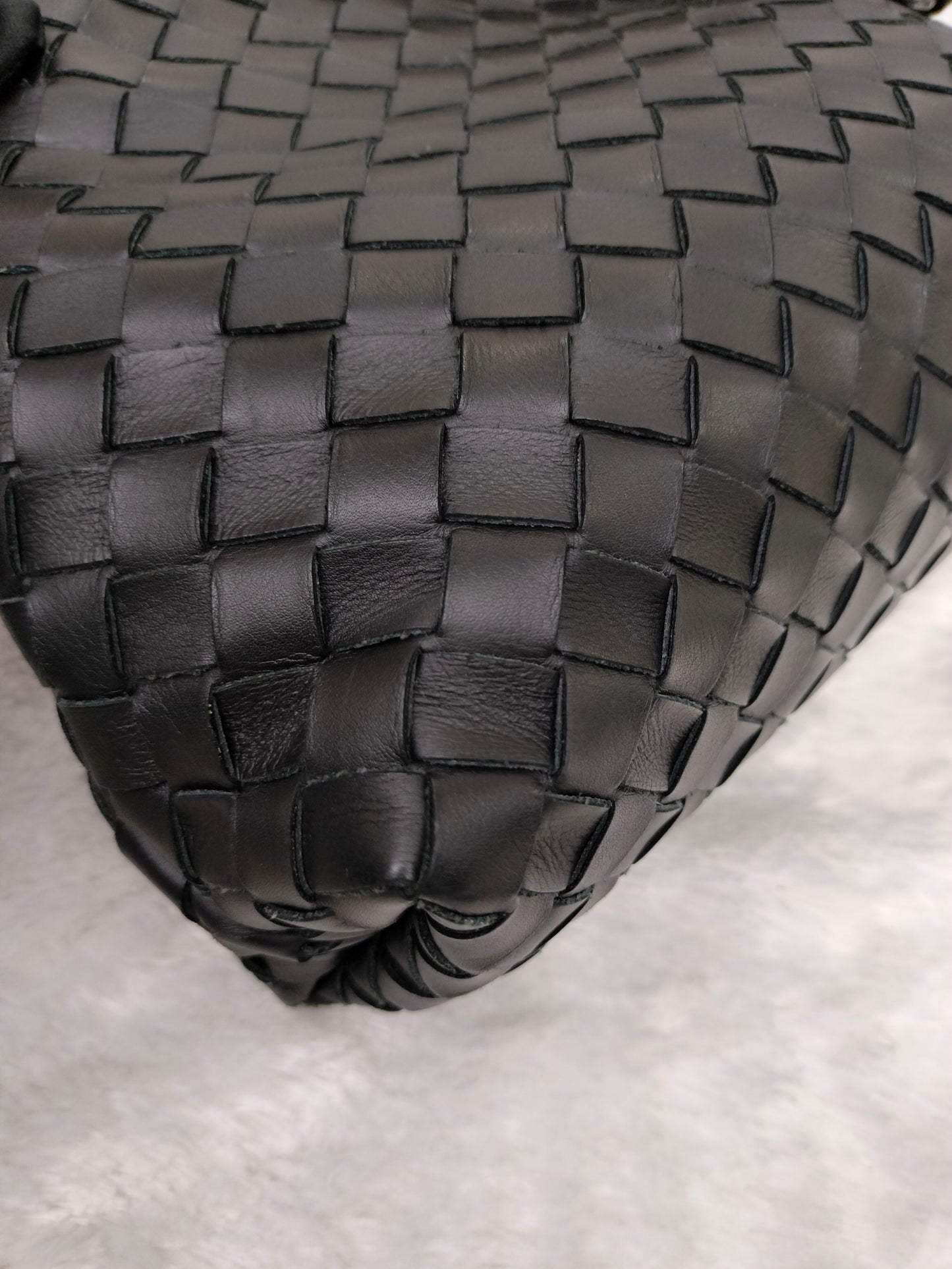 Bottega Veneta Fold Over Flap Black SHW