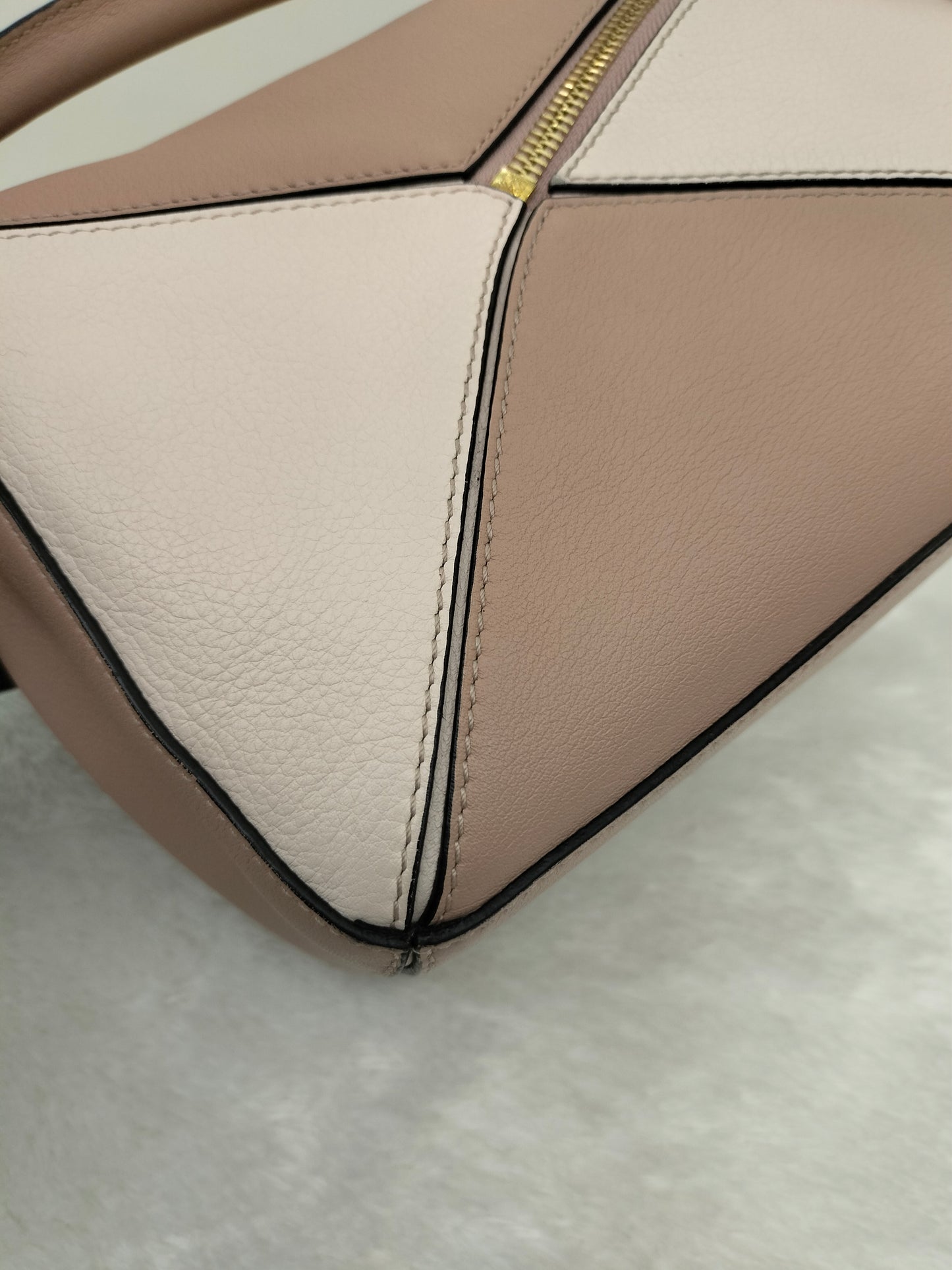Loewe Puzzle Small Nude Blush Mix Suede GHW 2017