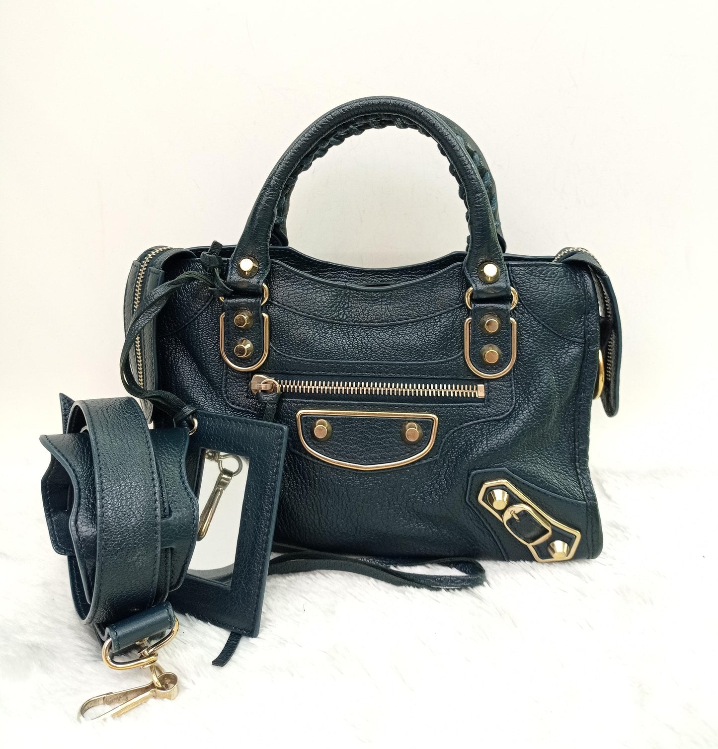 Balenciaga Mini City Edge Emerald GHW
