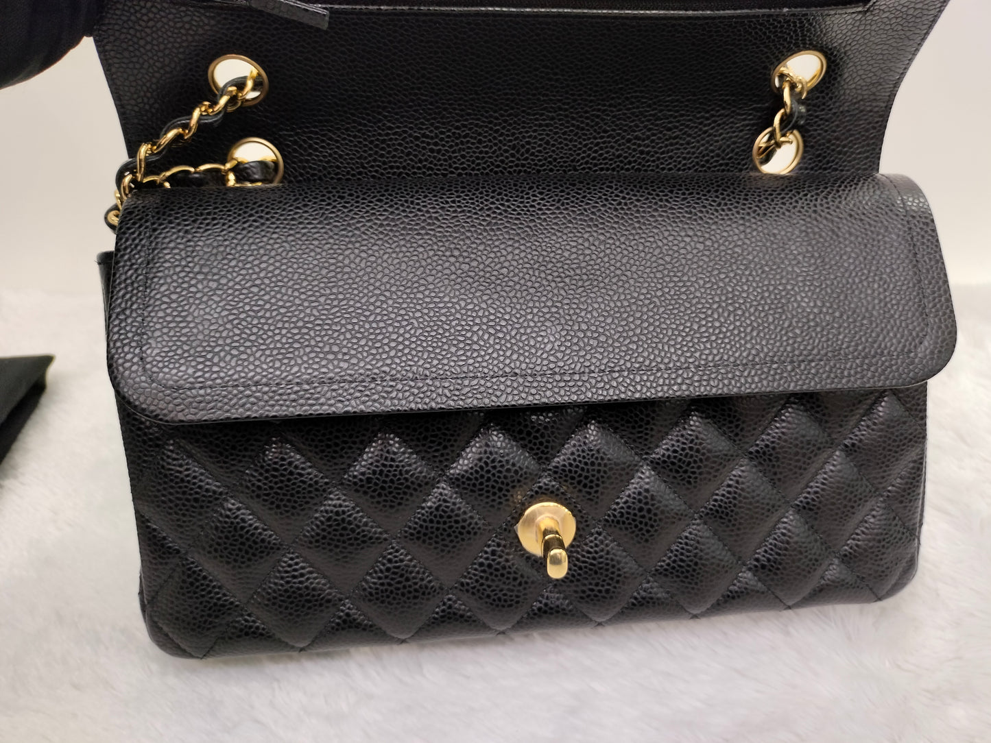 Chanel Medium Caviar Black GHW DF #29