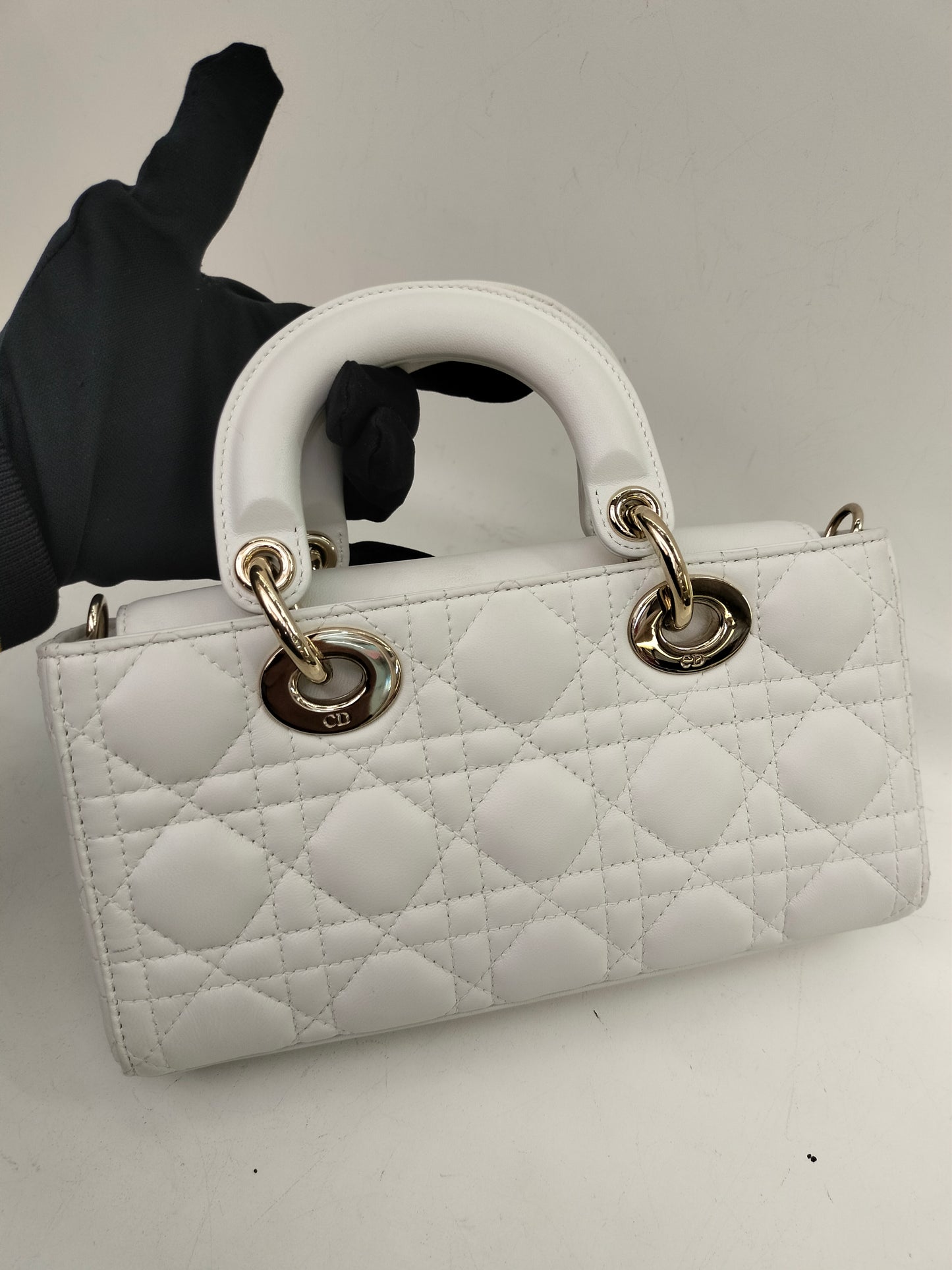 Dior D'Joy Small Lamb White GHW 2022