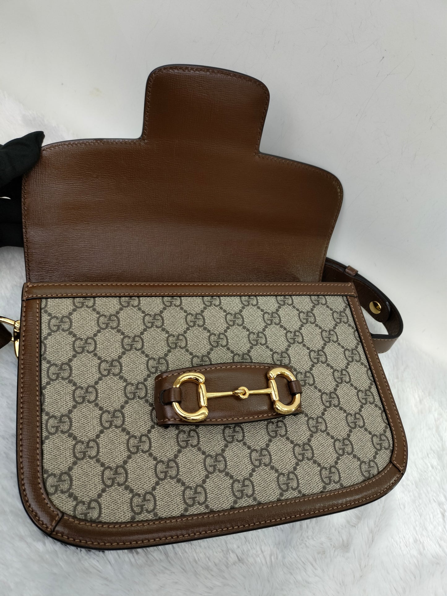 Gucci Horsebit 1955 Shoulder Medium Brown GHW