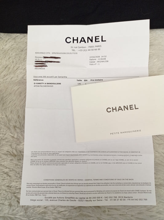 *NEW* Chanel Preppy Coco Long Vanity with Straps Black Caviar GHW (CHIP)