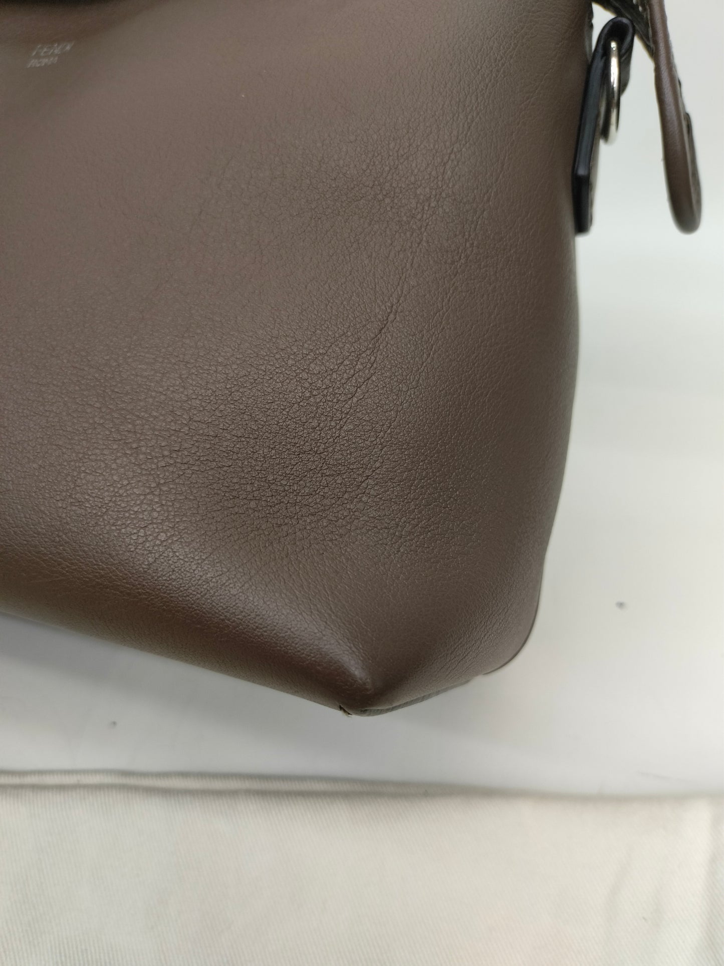 Fendi BTW Medium Maya Brown Handle FF SHW