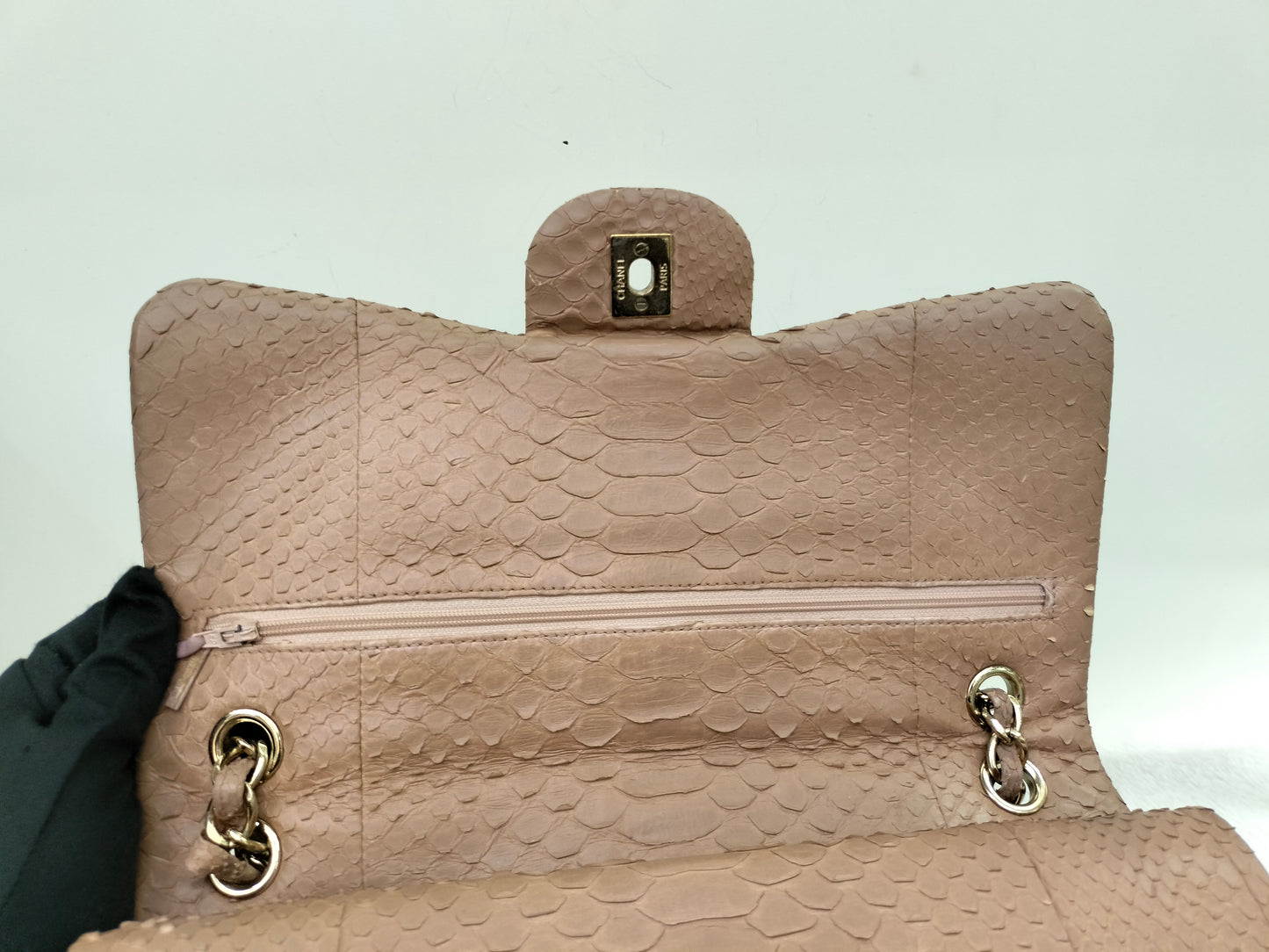 Chanel Jumbo Python Caramel GHW DF #18